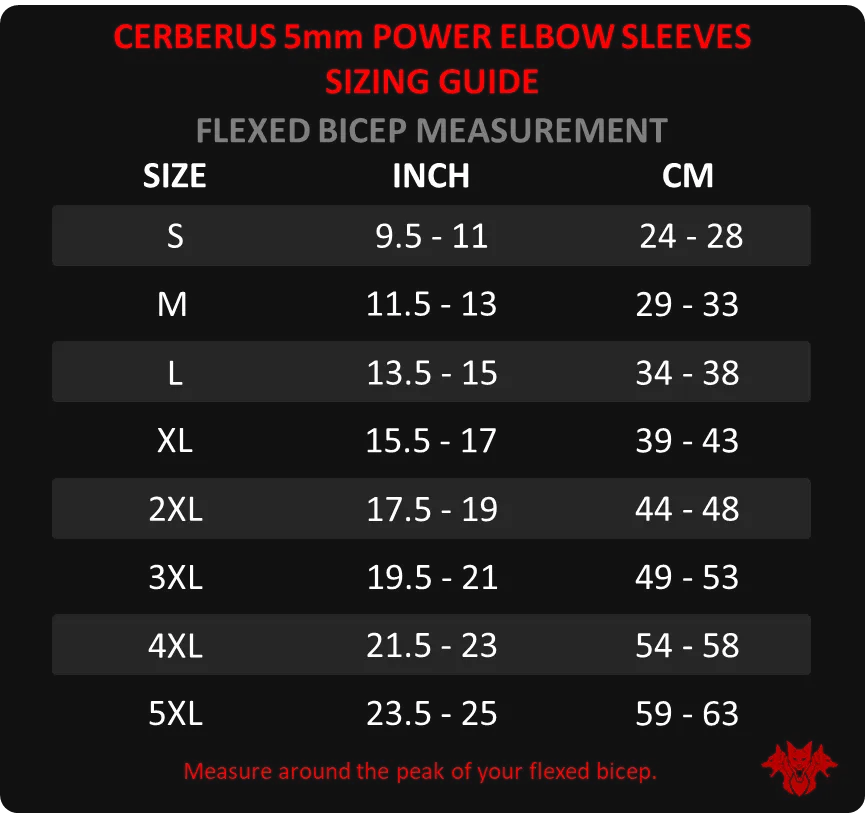 5mm POWER Elbow Sleeves