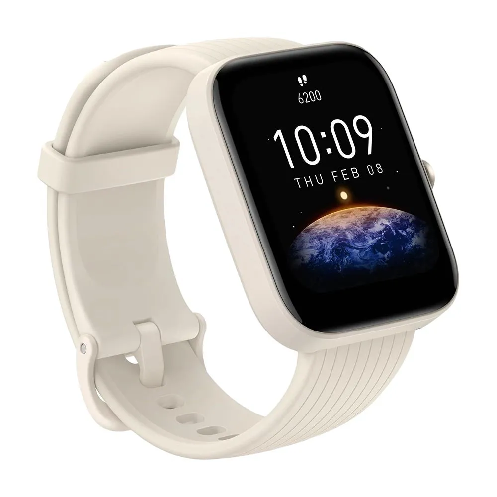 Amazfit Bip 3 Pro smartwatch, cream