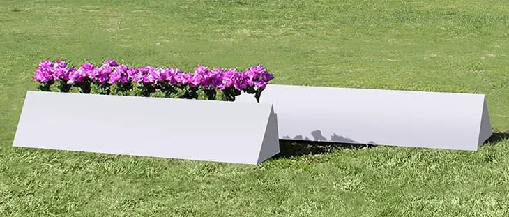 Burlingham 10' Triangle Flower Boxes, Set