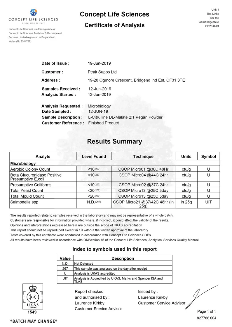 Citrulline Malate Powder (2:1)