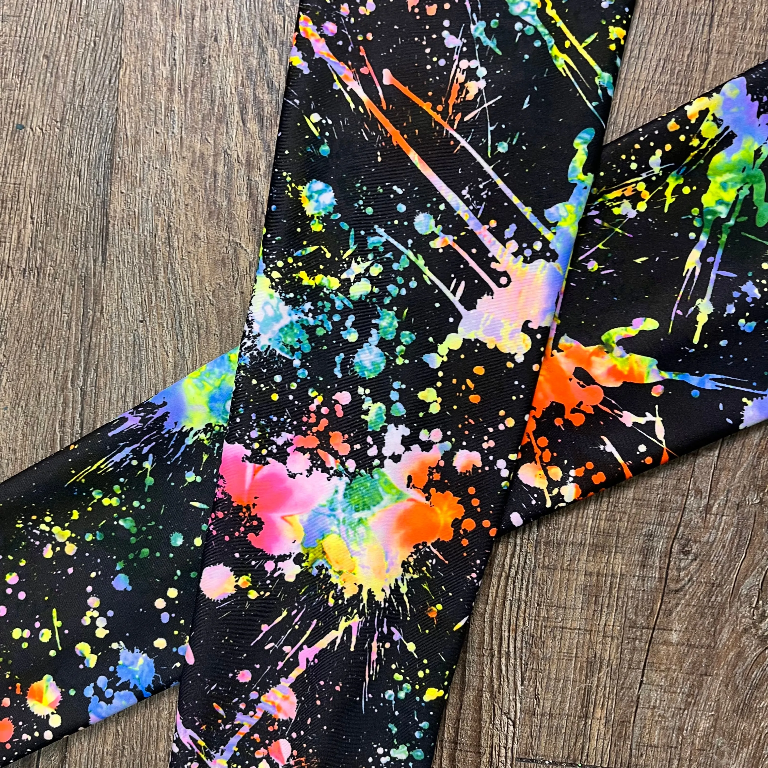 Compression Arm Sleeves in Splatter Print Spandex