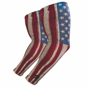 Ergodyne 12194 6695 XL/2XL American Flag Sun Protection Arm Sleeves Pair