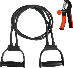 Fitness Combo of Hand Gripper & Double Toning Tube for Full Body& Hand Workout