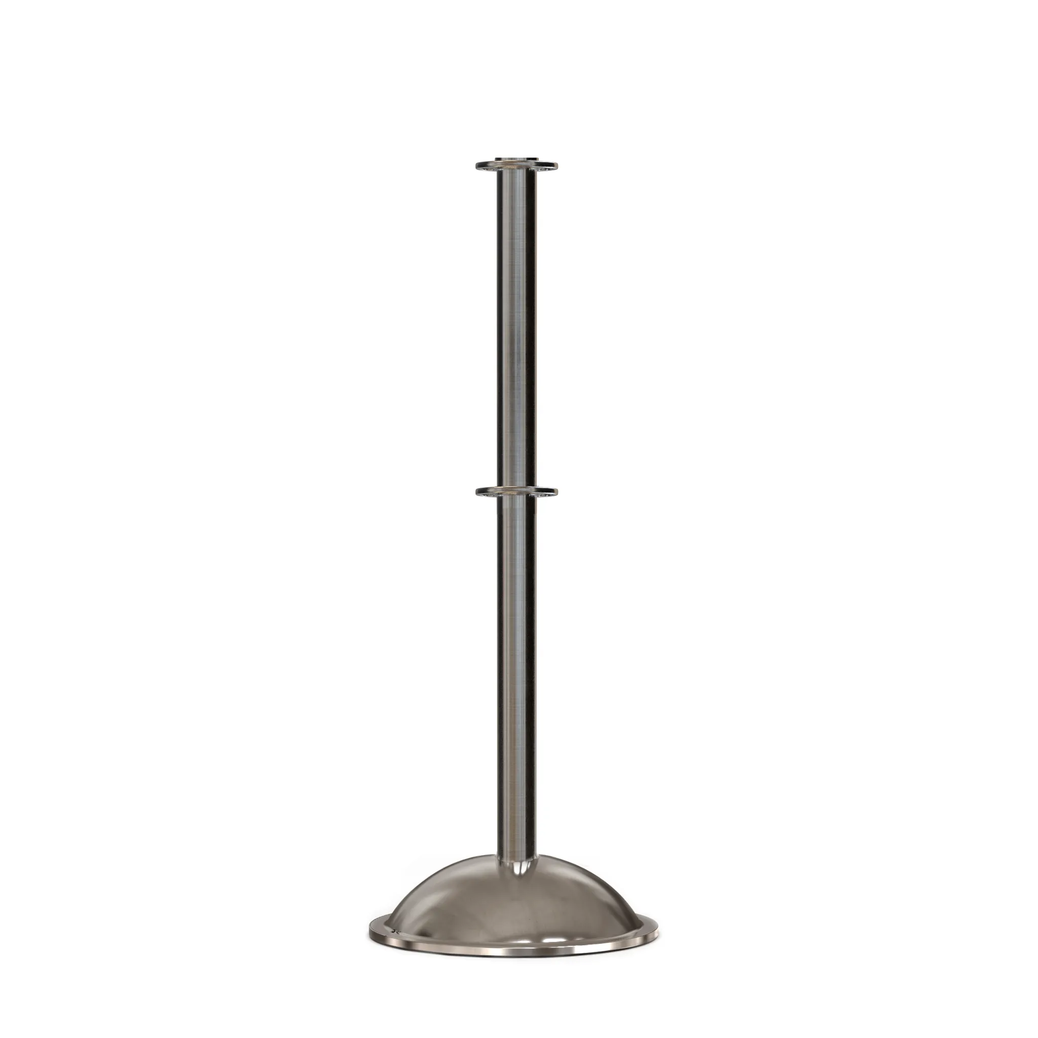 Flat Top Post and Rope Stanchion with Dome Base - Montour Line CDLineD