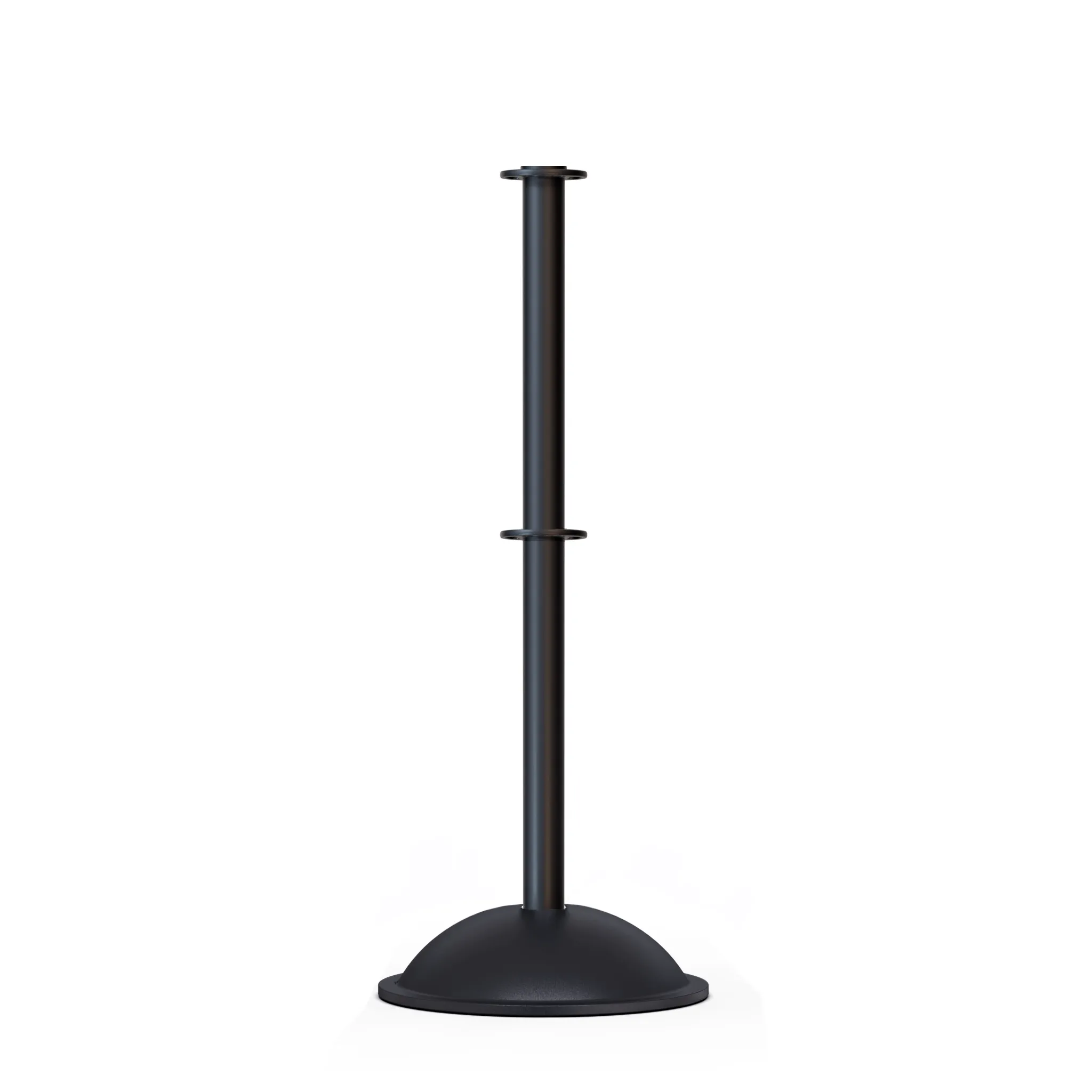 Flat Top Post and Rope Stanchion with Dome Base - Montour Line CDLineD