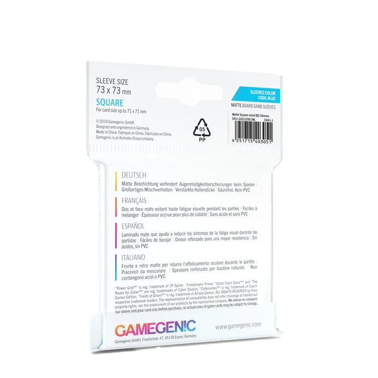 Gamegenic Board Game Sleeves – Square [ 73 x 73 mm ]