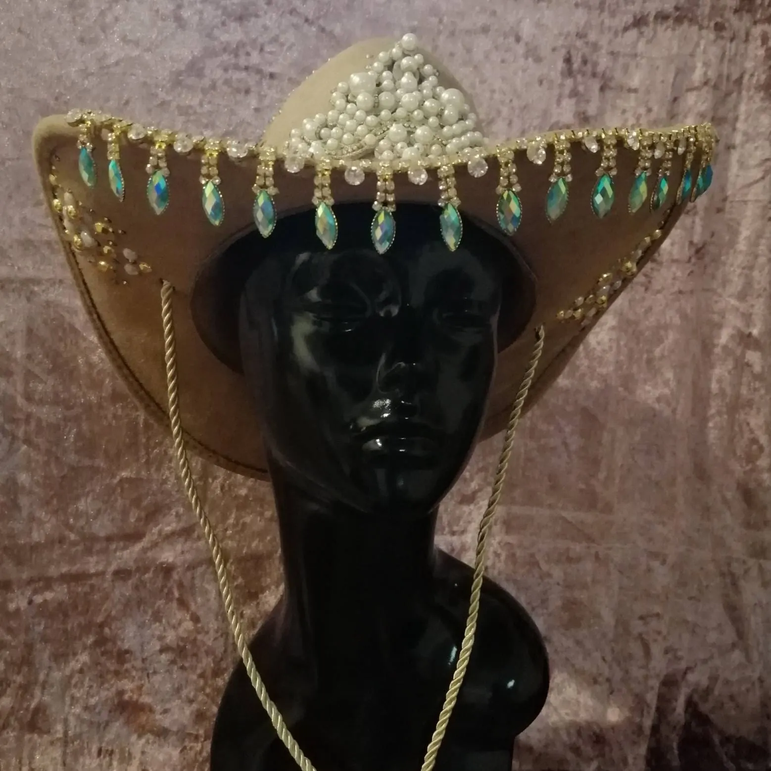 Golden Hour Western Hat • Rhinestone Cowboy Festival Hat