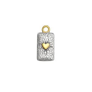 Heart Card Charm