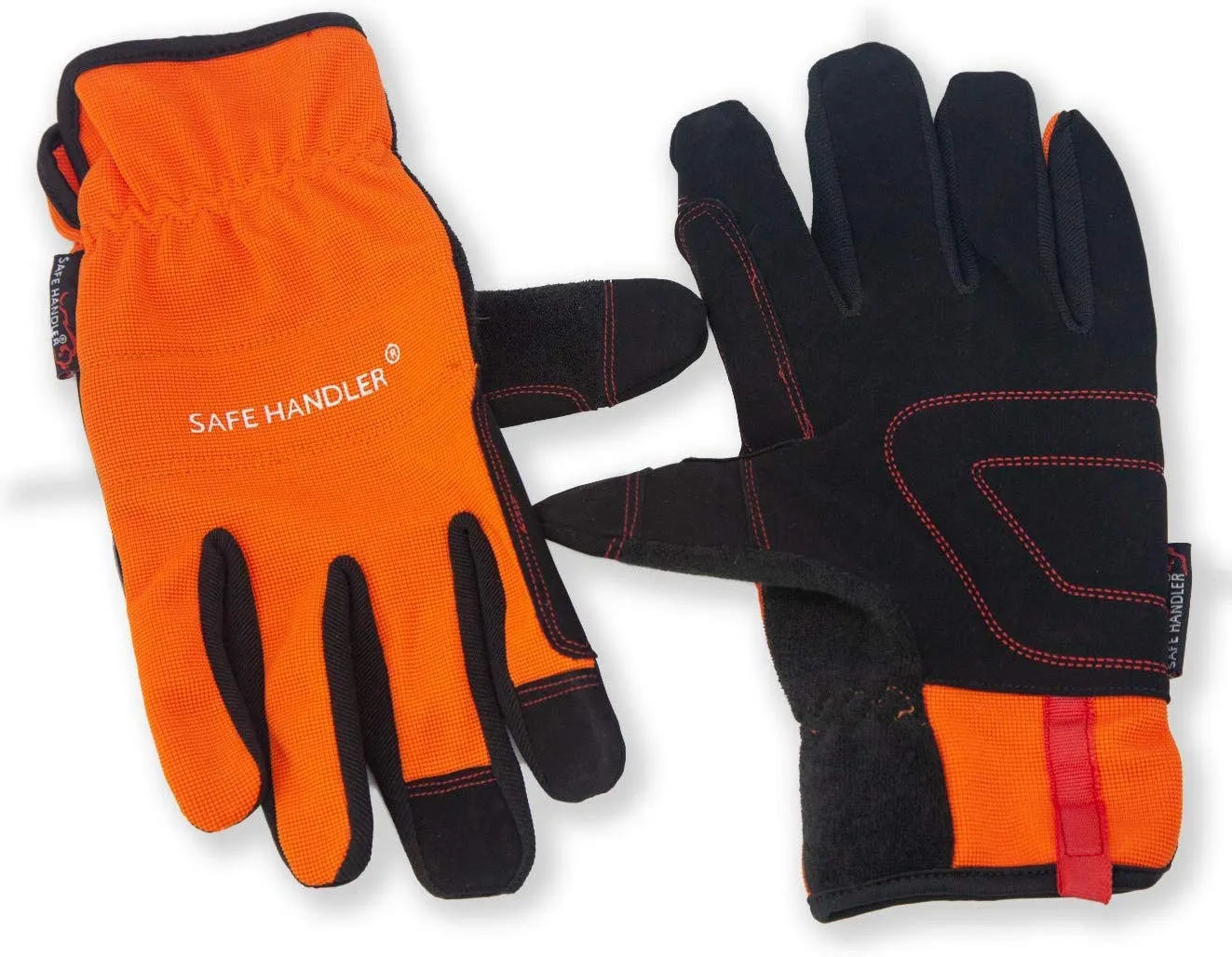 High Visibility Gloves, Fitted Wrists, Reinforced Palm and Knuckle (3 Pairs)