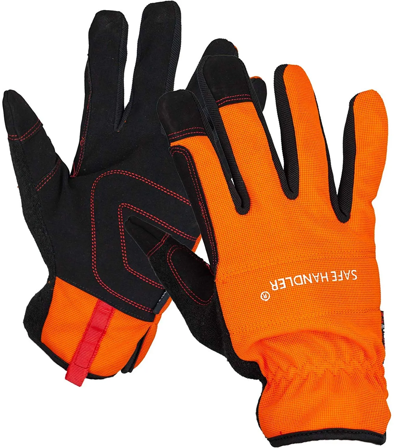 High Visibility Gloves, Fitted Wrists, Reinforced Palm and Knuckle (3 Pairs)