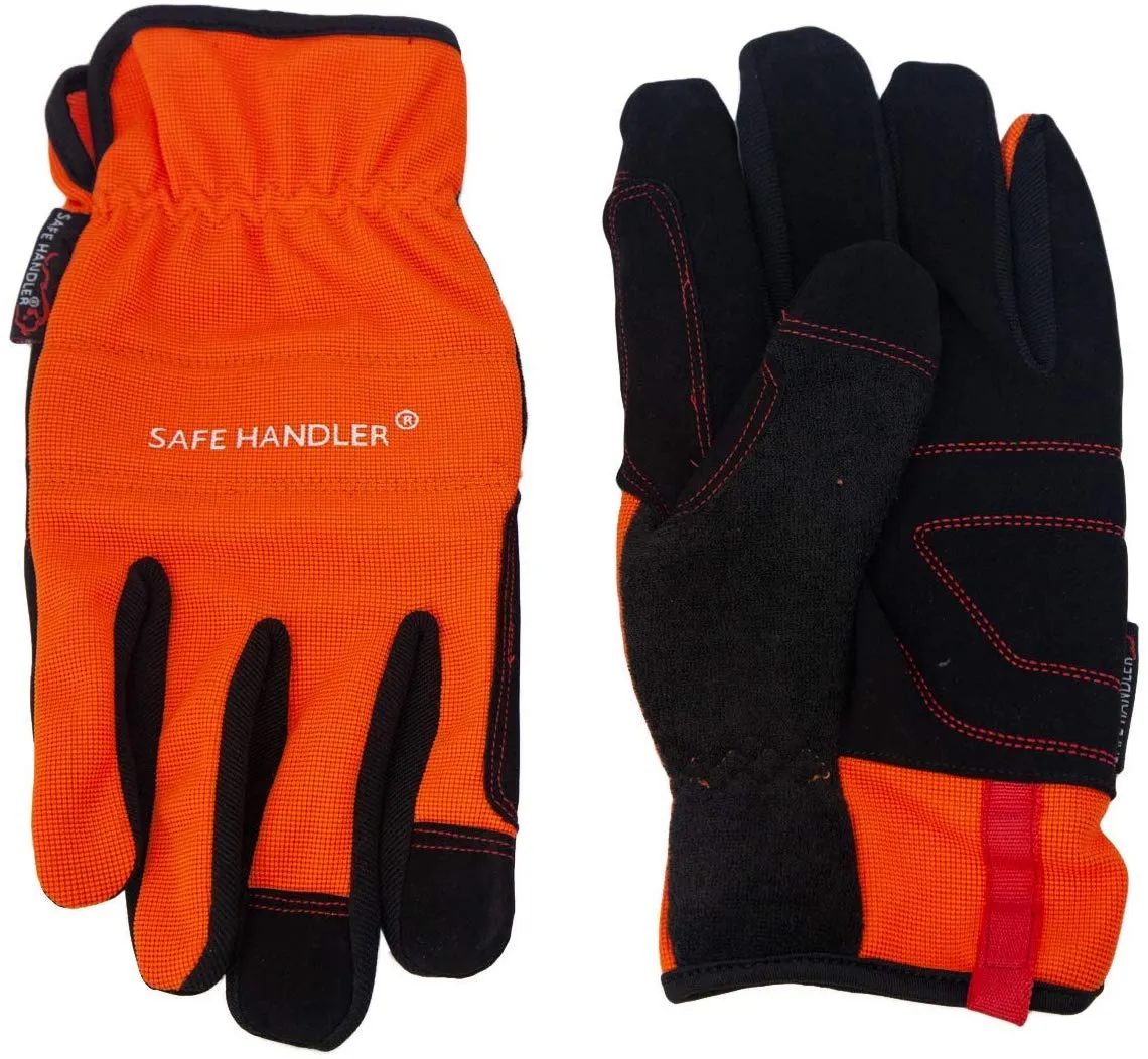 High Visibility Gloves, Fitted Wrists, Reinforced Palm and Knuckle (3 Pairs)