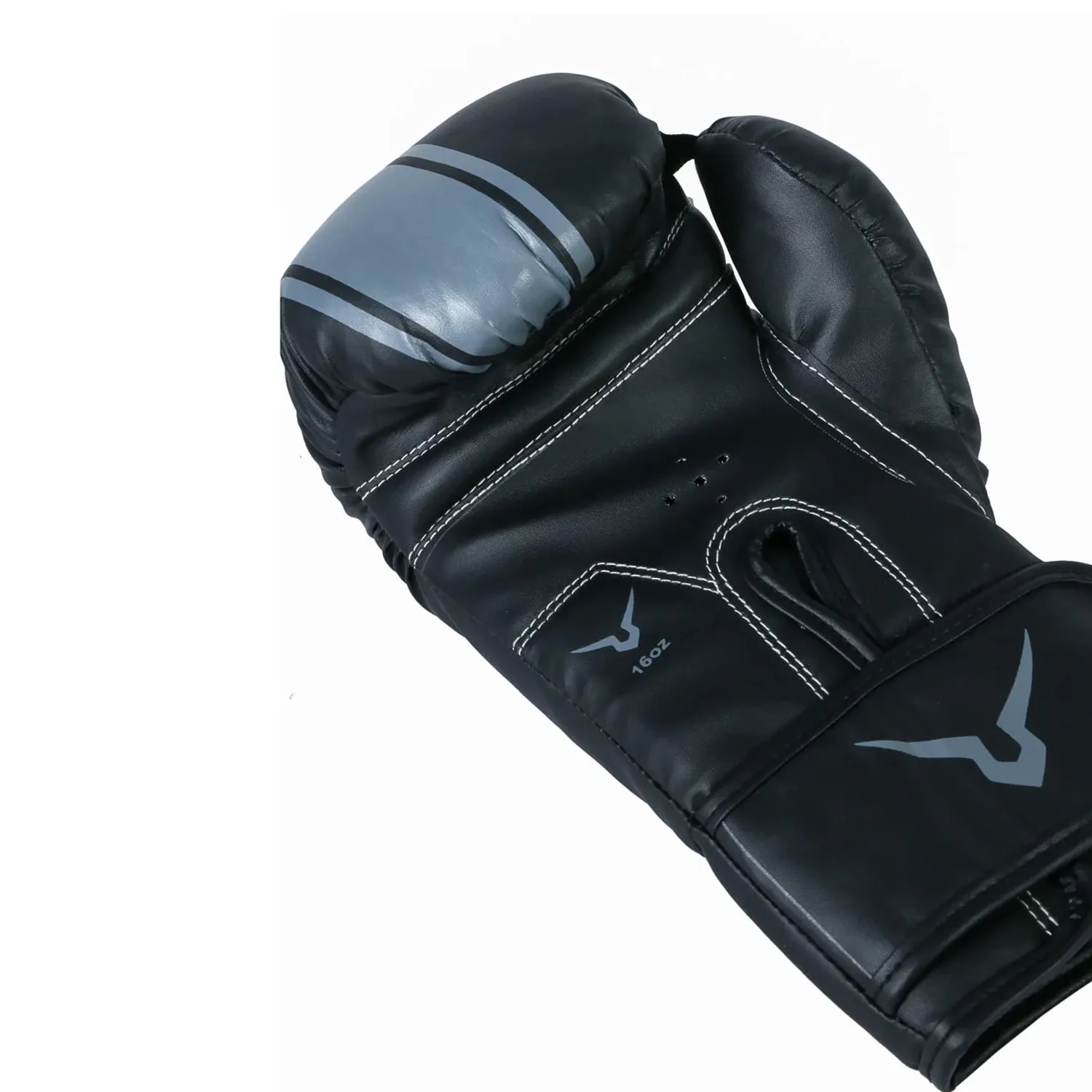 Invincible Junior Leisure Boxing Gloves, Black/Grey