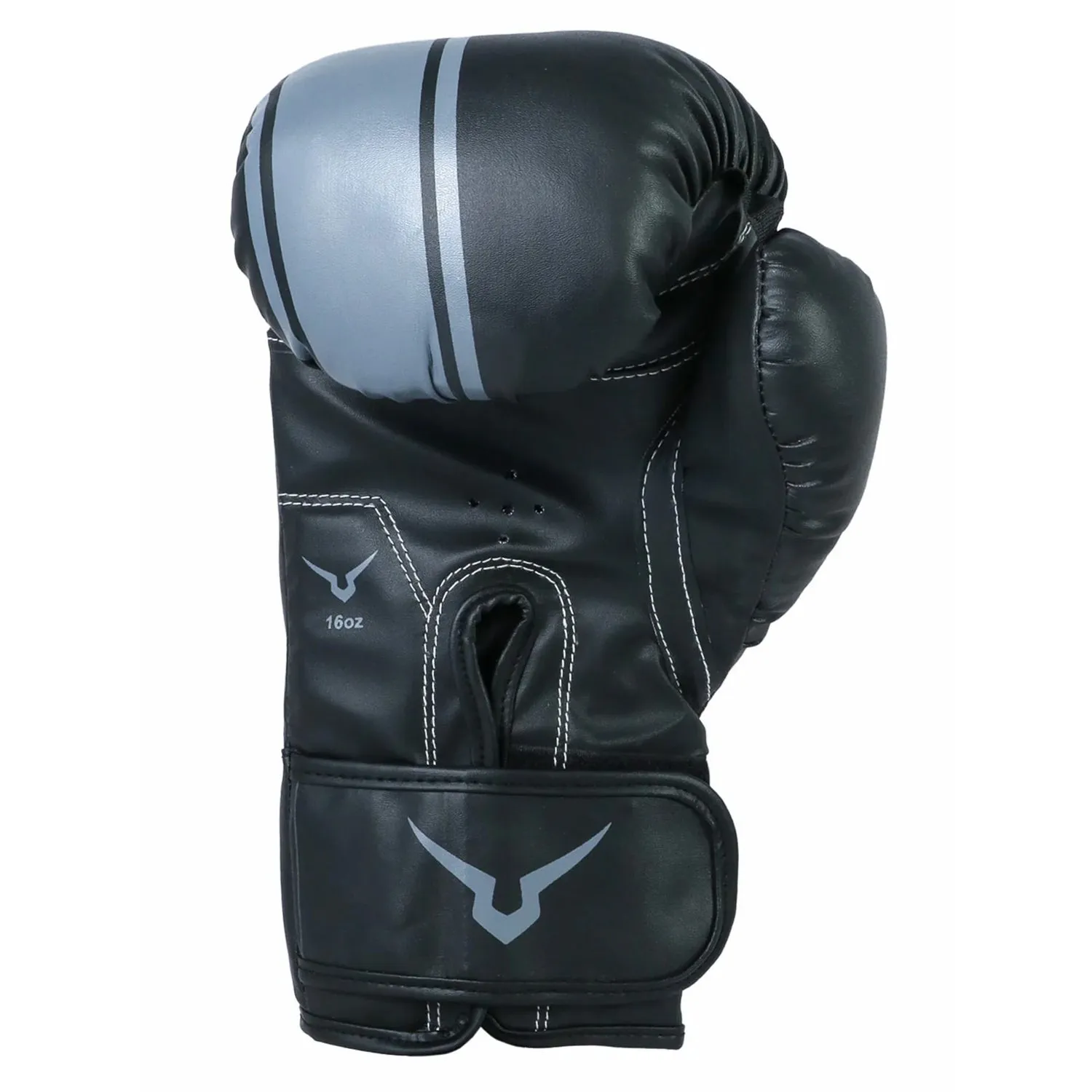 Invincible Junior Leisure Boxing Gloves, Black/Grey