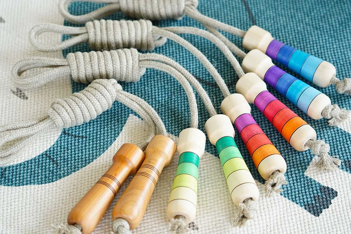 Mader Linen Skipping Rope - Blue