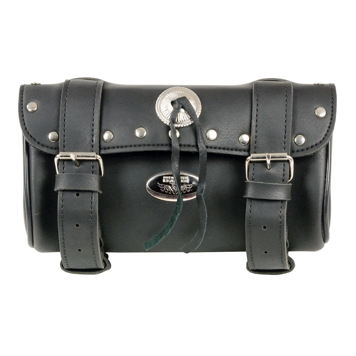 Milwaukee Leather SH62602 Black Small PVC Double Strap with Rivet’s