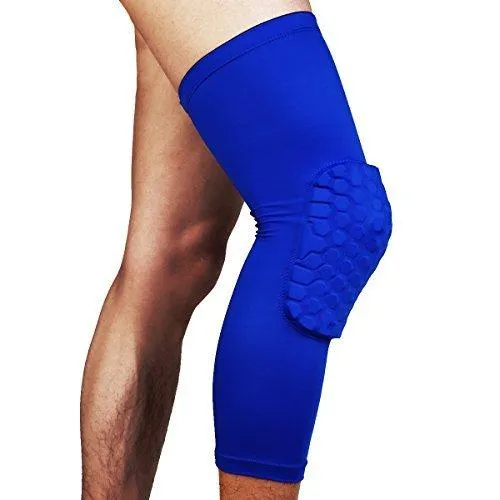 Padded Compression Knee Sleeves - Basketball, Wrestling & Volleyball HexPads!