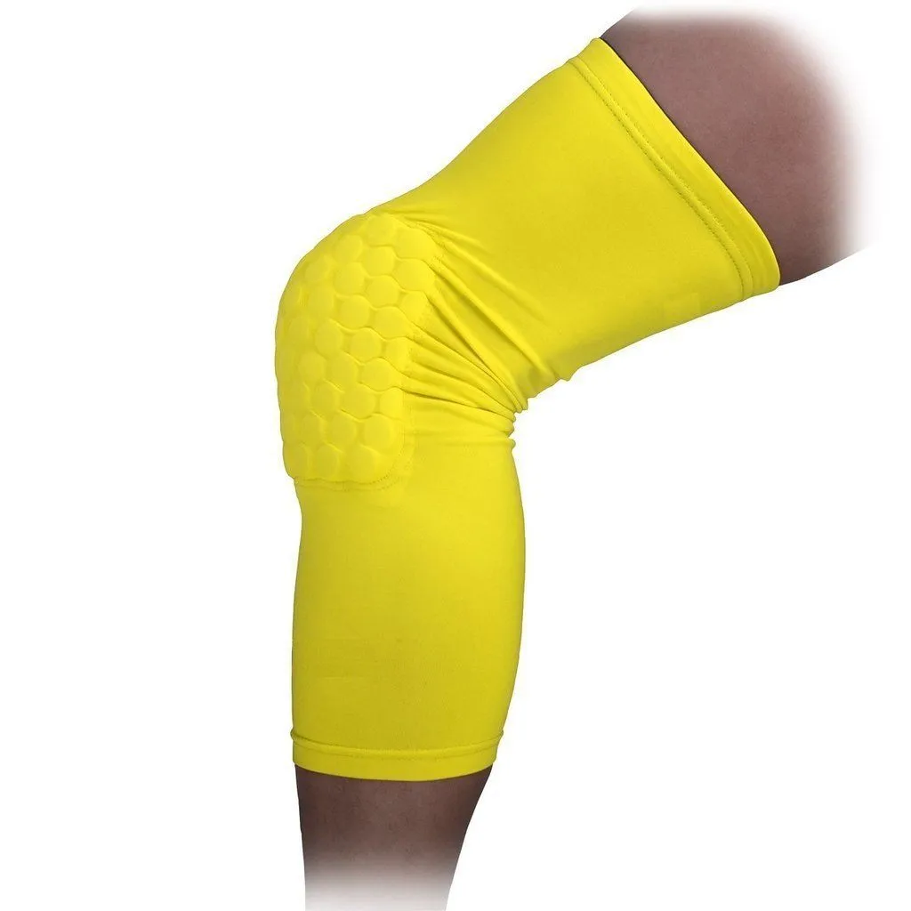 Padded Compression Knee Sleeves - Basketball, Wrestling & Volleyball HexPads!