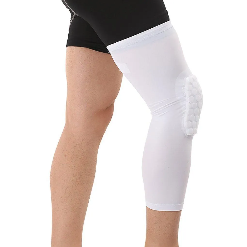 Padded Compression Knee Sleeves - Basketball, Wrestling & Volleyball HexPads!