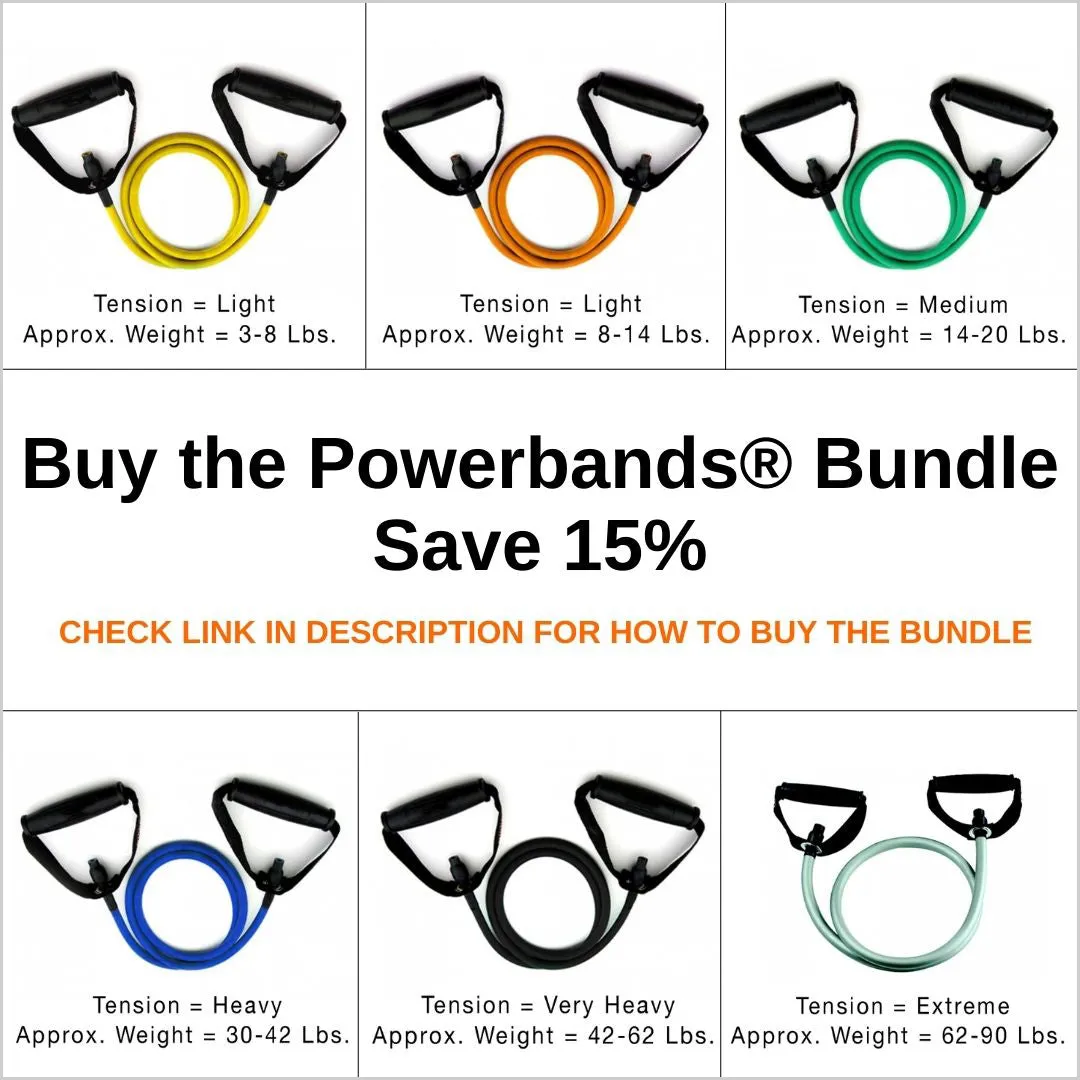 Powerbands Resistance Band - Yellow (Light 3 - 8lbs)