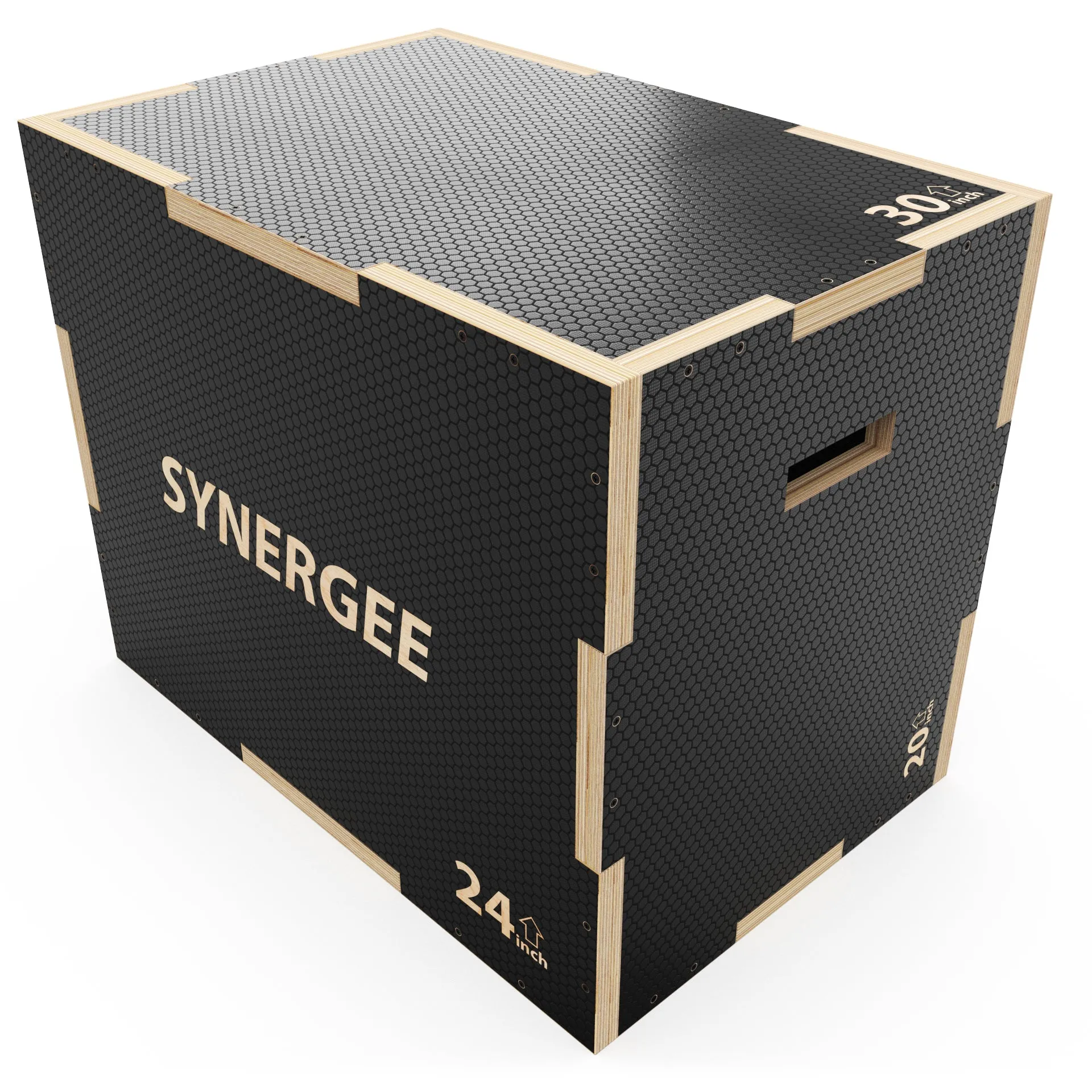 Synergee Non-Slip 3-in-1 Wood Plyo Boxes