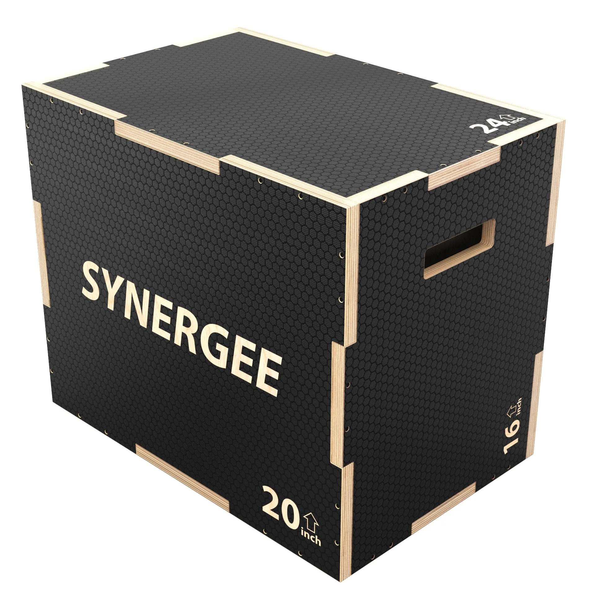 Synergee Non-Slip 3-in-1 Wood Plyo Boxes