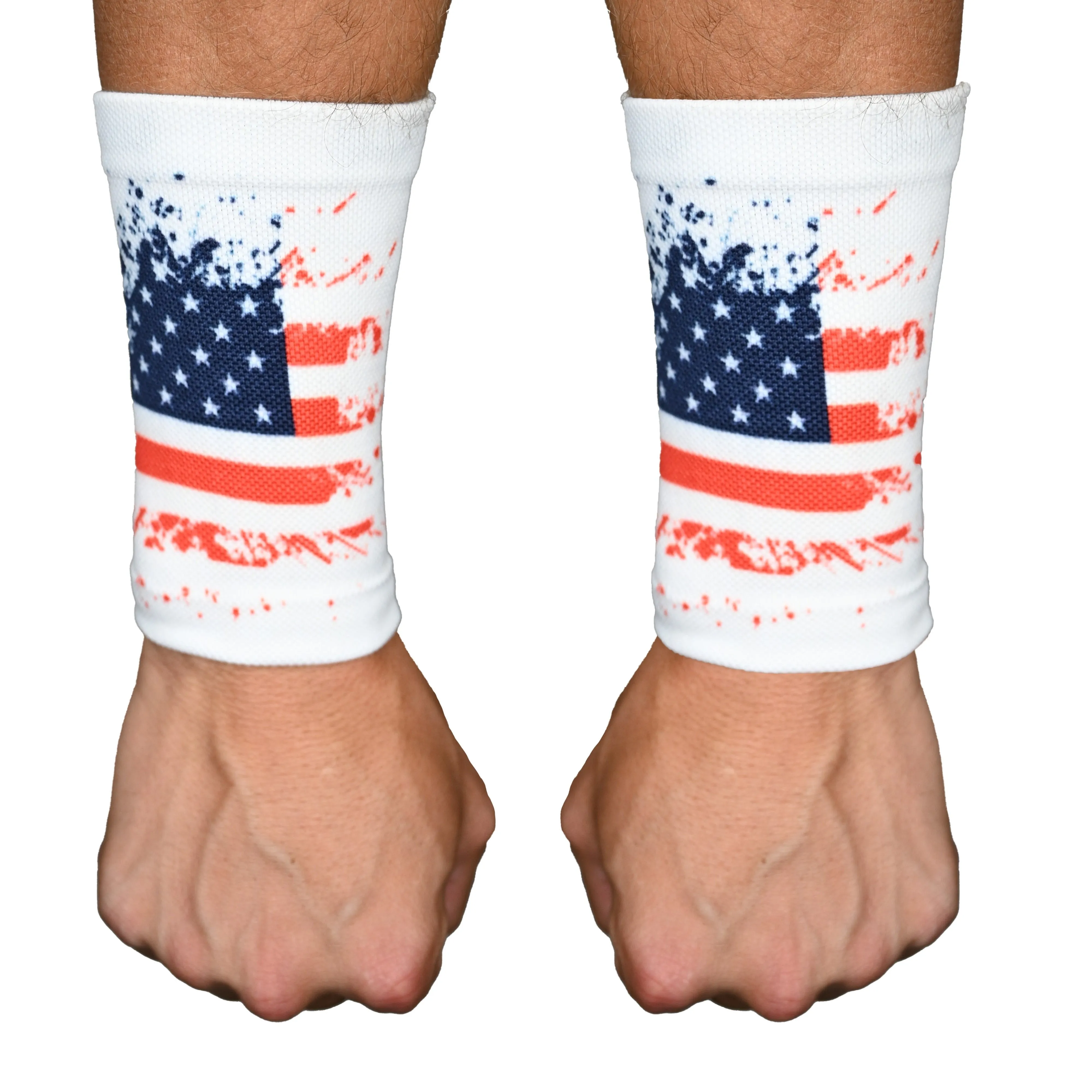 USA Splattered Wrist Support Sleeves