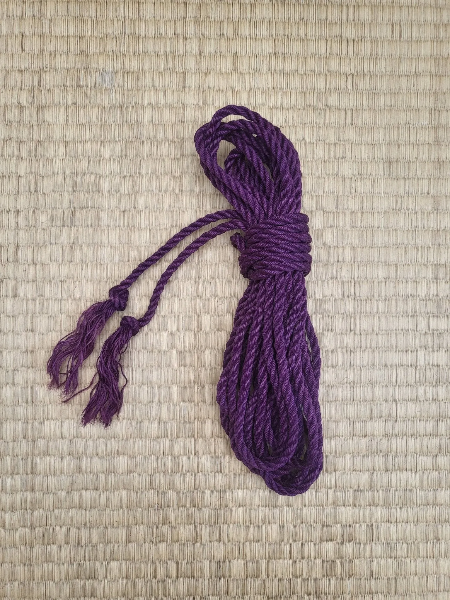 Violet  - Fully treated jute shibari bondage rope.