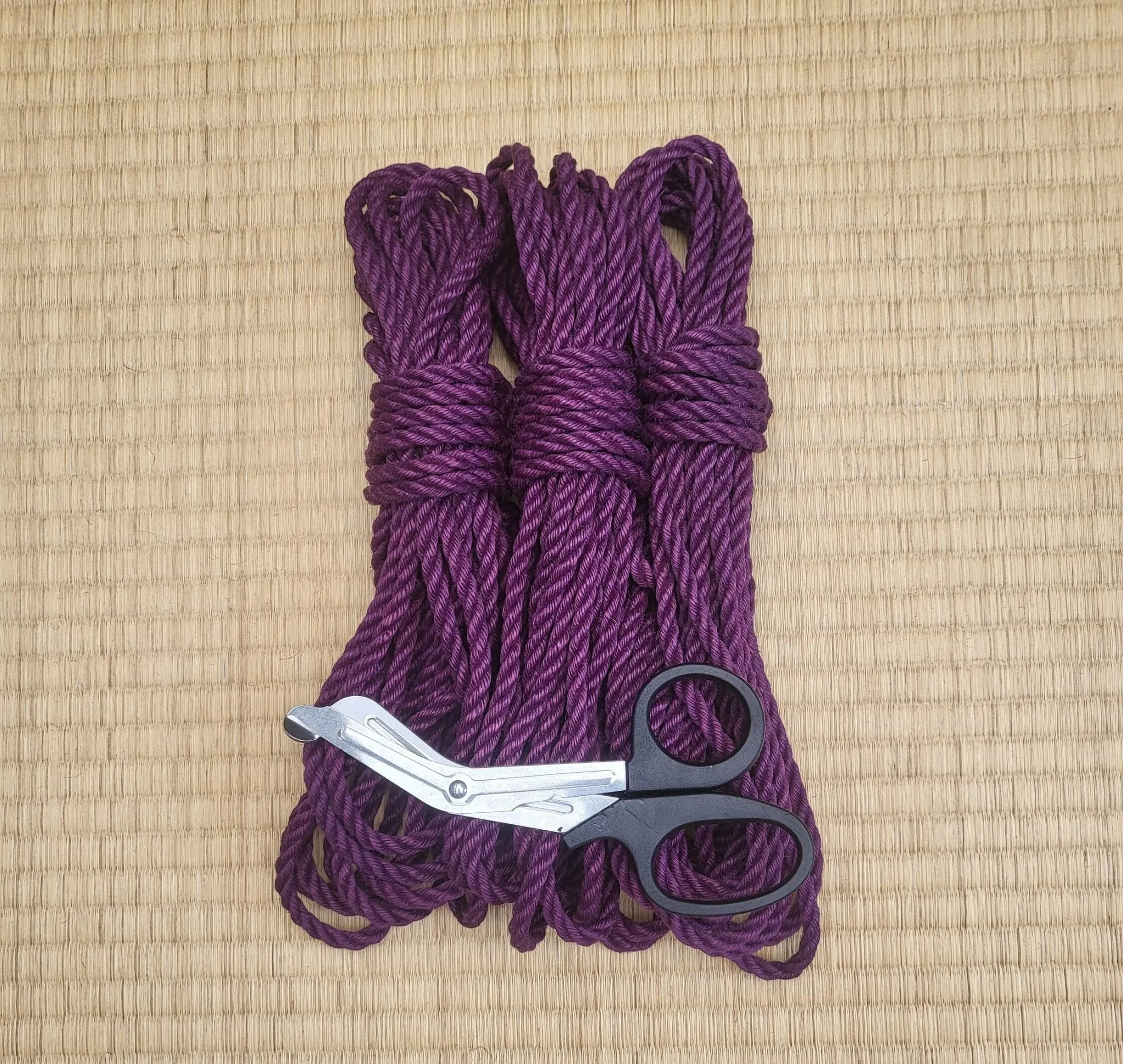 Violet  - Fully treated jute shibari bondage rope.